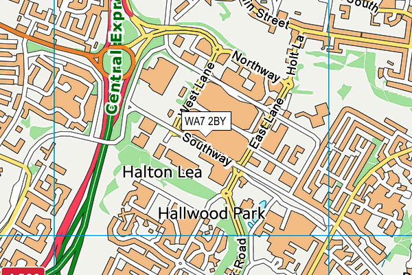 WA7 2BY map - OS VectorMap District (Ordnance Survey) WA7 2BY map - OS VectorMap District (Ordnance Survey)