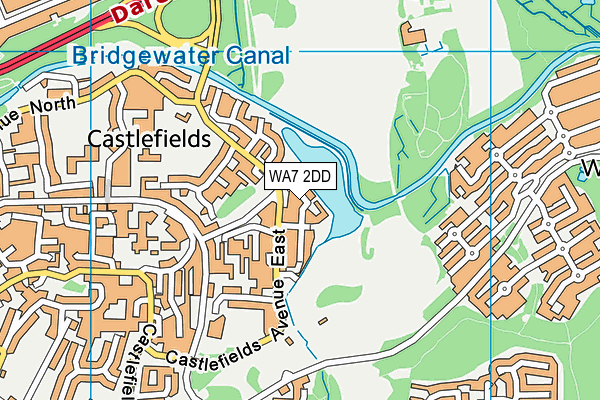 WA7 2DD map - OS VectorMap District (Ordnance Survey) WA7 2DD map - OS VectorMap District (Ordnance Survey)
