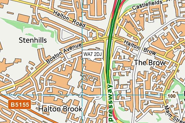 WA7 2DJ map - OS VectorMap District (Ordnance Survey) WA7 2DJ map - OS VectorMap District (Ordnance Survey)