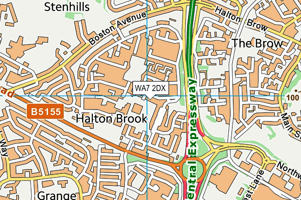 WA7 2DX map - OS VectorMap District (Ordnance Survey) WA7 2DX map - OS VectorMap District (Ordnance Survey)