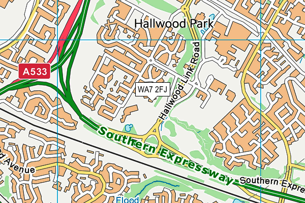 WA7 2FJ map - OS VectorMap District (Ordnance Survey) WA7 2FJ map - OS VectorMap District (Ordnance Survey)