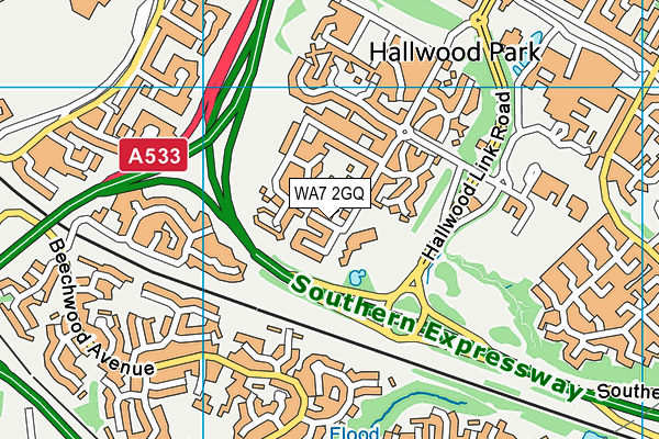 WA7 2GQ map - OS VectorMap District (Ordnance Survey) WA7 2GQ map - OS VectorMap District (Ordnance Survey)