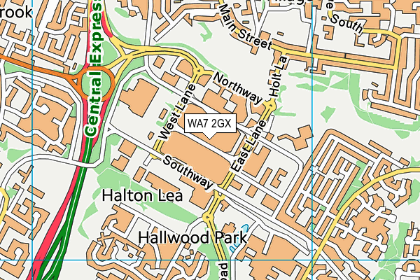 WA7 2GX map - OS VectorMap District (Ordnance Survey) WA7 2GX map - OS VectorMap District (Ordnance Survey)
