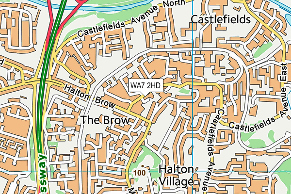 WA7 2HD map - OS VectorMap District (Ordnance Survey) WA7 2HD map - OS VectorMap District (Ordnance Survey)