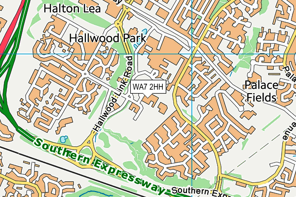 WA7 2HH map - OS VectorMap District (Ordnance Survey) WA7 2HH map - OS VectorMap District (Ordnance Survey)