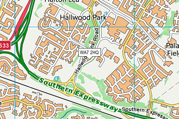 WA7 2HQ map - OS VectorMap District (Ordnance Survey) WA7 2HQ map - OS VectorMap District (Ordnance Survey)