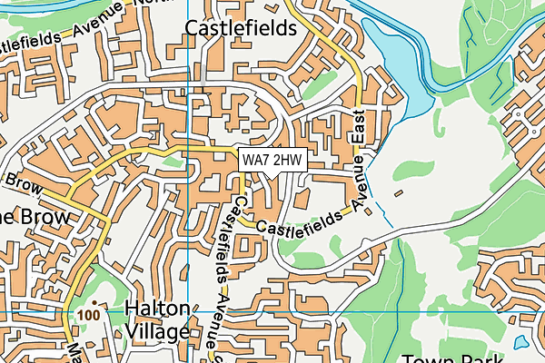 WA7 2HW map - OS VectorMap District (Ordnance Survey) WA7 2HW map - OS VectorMap District (Ordnance Survey)