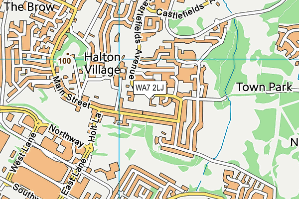 WA7 2LJ map - OS VectorMap District (Ordnance Survey) WA7 2LJ map - OS VectorMap District (Ordnance Survey)