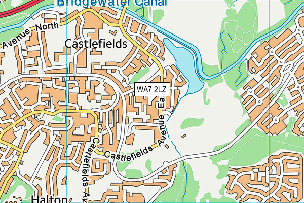 WA7 2LZ map - OS VectorMap District (Ordnance Survey) WA7 2LZ map - OS VectorMap District (Ordnance Survey)