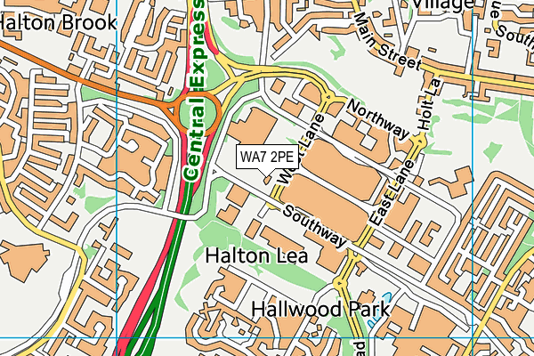 WA7 2PE map - OS VectorMap District (Ordnance Survey) WA7 2PE map - OS VectorMap District (Ordnance Survey)