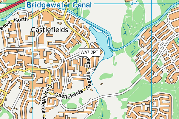 WA7 2PT map - OS VectorMap District (Ordnance Survey) WA7 2PT map - OS VectorMap District (Ordnance Survey)