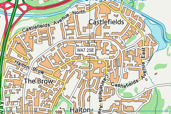 WA7 2SE map - OS VectorMap District (Ordnance Survey) WA7 2SE map - OS VectorMap District (Ordnance Survey)