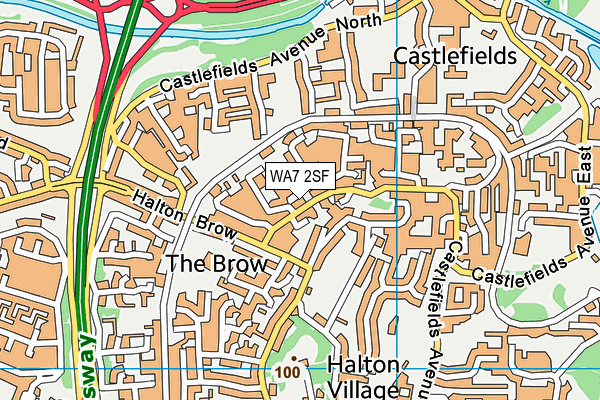 WA7 2SF map - OS VectorMap District (Ordnance Survey) WA7 2SF map - OS VectorMap District (Ordnance Survey)