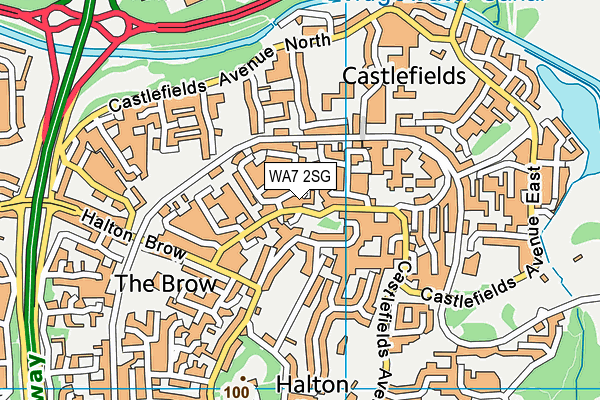 WA7 2SG map - OS VectorMap District (Ordnance Survey) WA7 2SG map - OS VectorMap District (Ordnance Survey)