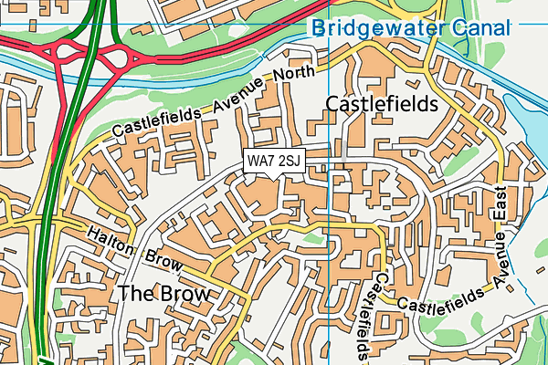 WA7 2SJ map - OS VectorMap District (Ordnance Survey) WA7 2SJ map - OS VectorMap District (Ordnance Survey)