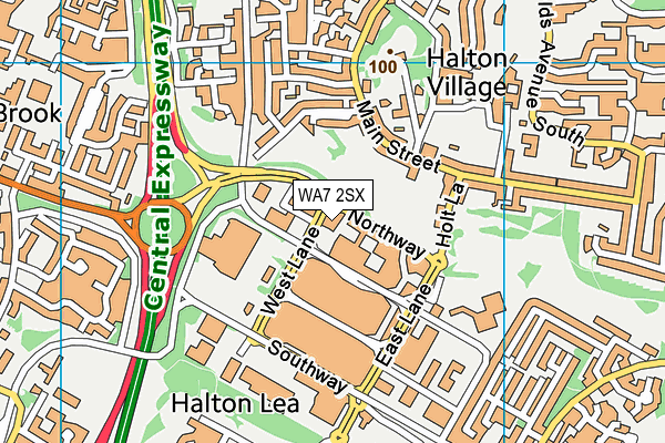 WA7 2SX map - OS VectorMap District (Ordnance Survey) WA7 2SX map - OS VectorMap District (Ordnance Survey)