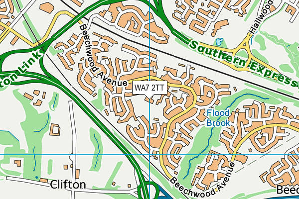 WA7 2TT map - OS VectorMap District (Ordnance Survey) WA7 2TT map - OS VectorMap District (Ordnance Survey)