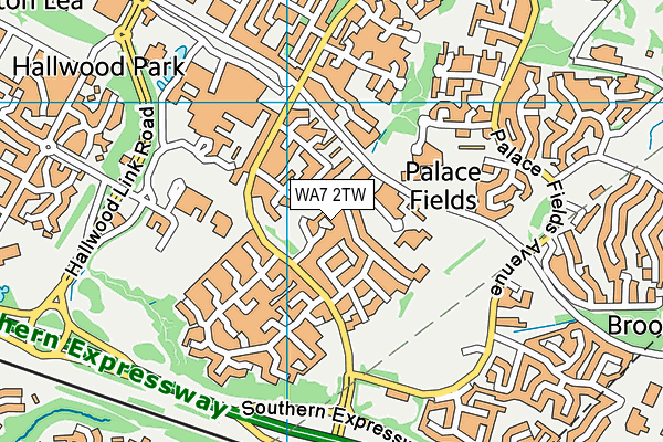 WA7 2TW map - OS VectorMap District (Ordnance Survey) WA7 2TW map - OS VectorMap District (Ordnance Survey)