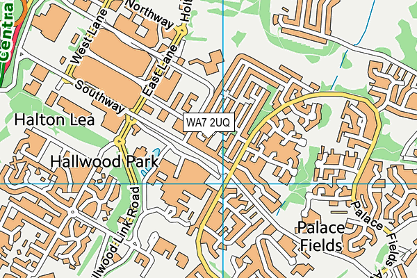WA7 2UQ map - OS VectorMap District (Ordnance Survey) WA7 2UQ map - OS VectorMap District (Ordnance Survey)