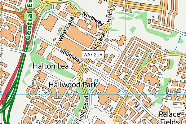WA7 2UR map - OS VectorMap District (Ordnance Survey) WA7 2UR map - OS VectorMap District (Ordnance Survey)