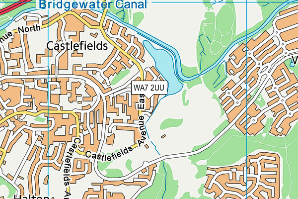WA7 2UU map - OS VectorMap District (Ordnance Survey) WA7 2UU map - OS VectorMap District (Ordnance Survey)