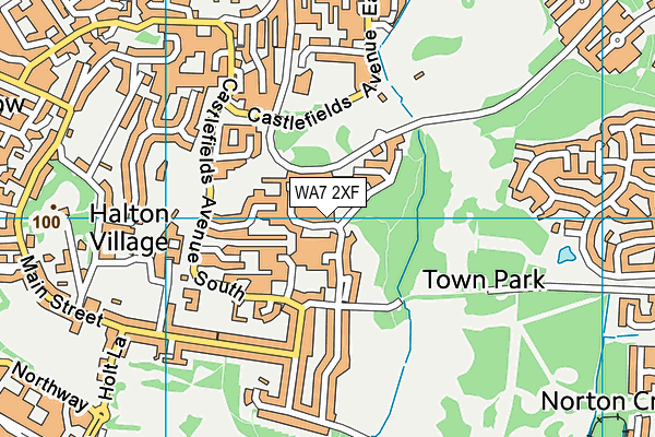 WA7 2XF map - OS VectorMap District (Ordnance Survey) WA7 2XF map - OS VectorMap District (Ordnance Survey)