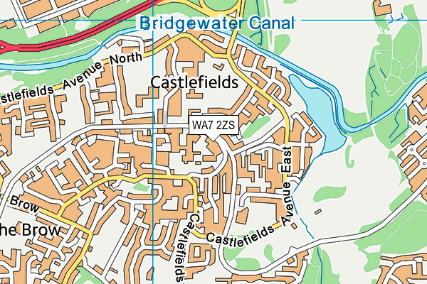 WA7 2ZS map - OS VectorMap District (Ordnance Survey) WA7 2ZS map - OS VectorMap District (Ordnance Survey)