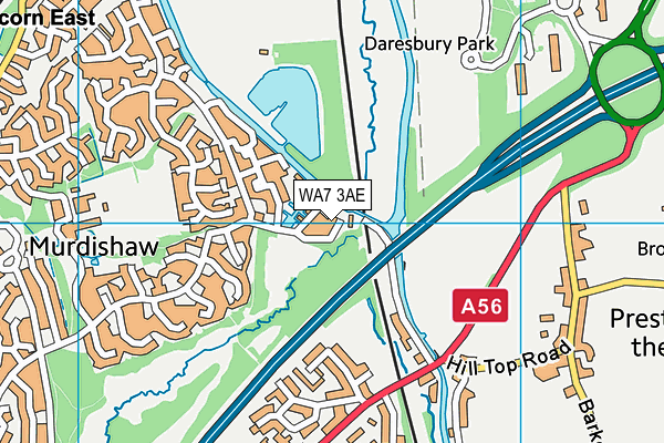 WA7 3AE map - OS VectorMap District (Ordnance Survey) WA7 3AE map - OS VectorMap District (Ordnance Survey)
