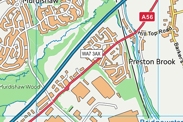 WA7 3AX map - OS VectorMap District (Ordnance Survey) WA7 3AX map - OS VectorMap District (Ordnance Survey)