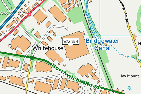 WA7 3BN map - OS VectorMap District (Ordnance Survey) WA7 3BN map - OS VectorMap District (Ordnance Survey)