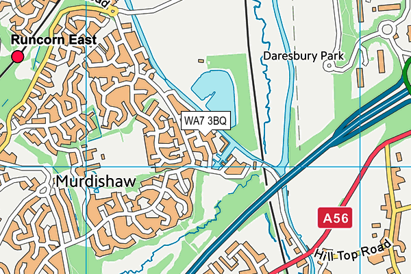 WA7 3BQ map - OS VectorMap District (Ordnance Survey) WA7 3BQ map - OS VectorMap District (Ordnance Survey)