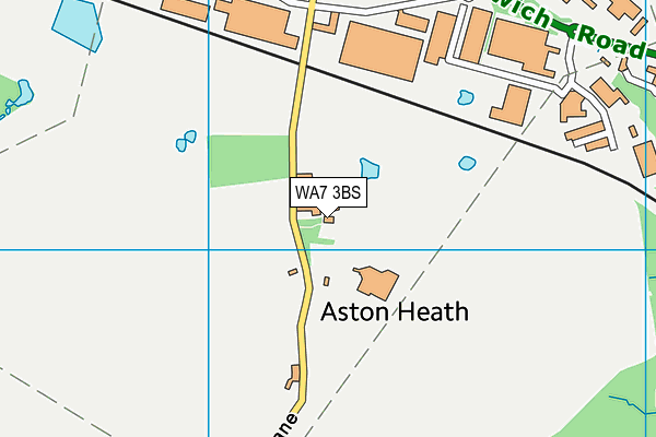 WA7 3BS map - OS VectorMap District (Ordnance Survey) WA7 3BS map - OS VectorMap District (Ordnance Survey)