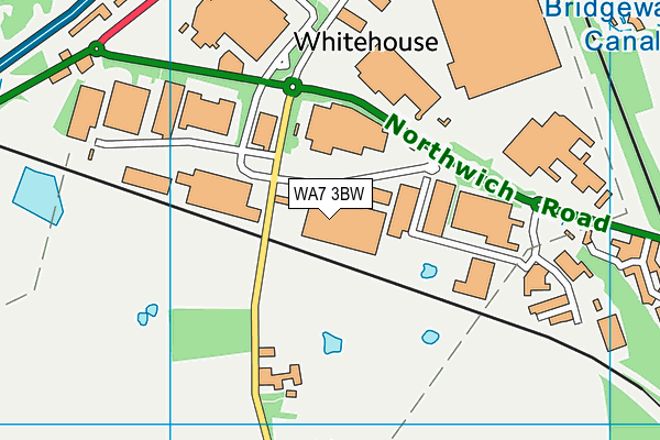 WA7 3BW map - OS VectorMap District (Ordnance Survey) WA7 3BW map - OS VectorMap District (Ordnance Survey)