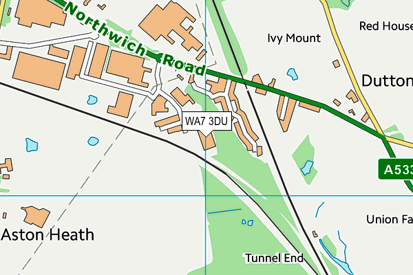 WA7 3DU map - OS VectorMap District (Ordnance Survey) WA7 3DU map - OS VectorMap District (Ordnance Survey)