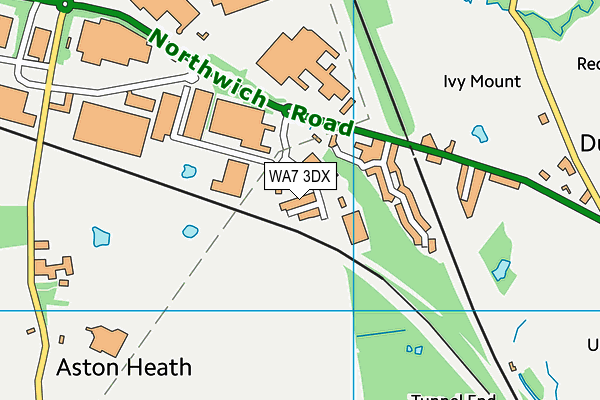 WA7 3DX map - OS VectorMap District (Ordnance Survey) WA7 3DX map - OS VectorMap District (Ordnance Survey)