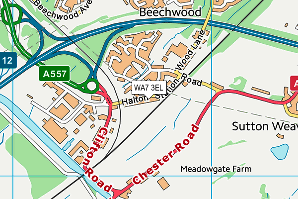 WA7 3EL map - OS VectorMap District (Ordnance Survey) WA7 3EL map - OS VectorMap District (Ordnance Survey)
