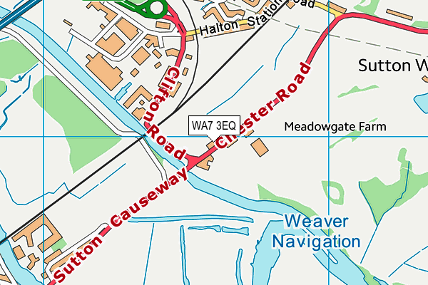 WA7 3EQ map - OS VectorMap District (Ordnance Survey) WA7 3EQ map - OS VectorMap District (Ordnance Survey)