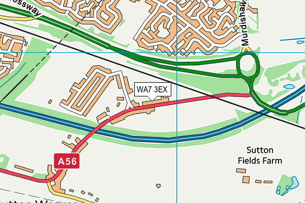 WA7 3EX map - OS VectorMap District (Ordnance Survey) WA7 3EX map - OS VectorMap District (Ordnance Survey)