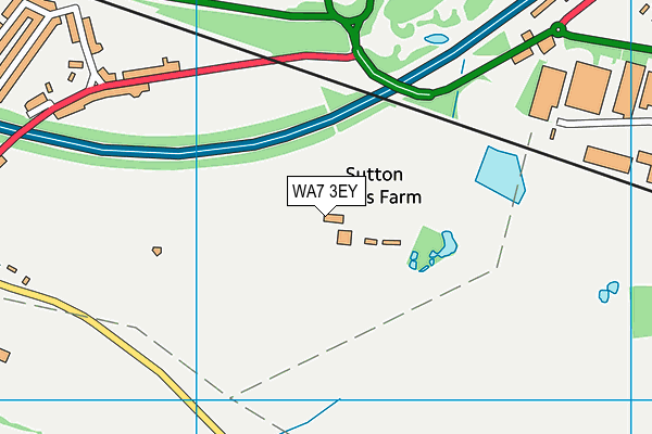 WA7 3EY map - OS VectorMap District (Ordnance Survey) WA7 3EY map - OS VectorMap District (Ordnance Survey)
