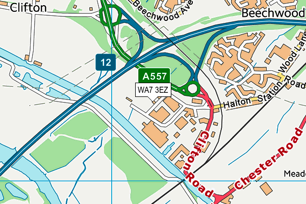 WA7 3EZ map - OS VectorMap District (Ordnance Survey) WA7 3EZ map - OS VectorMap District (Ordnance Survey)