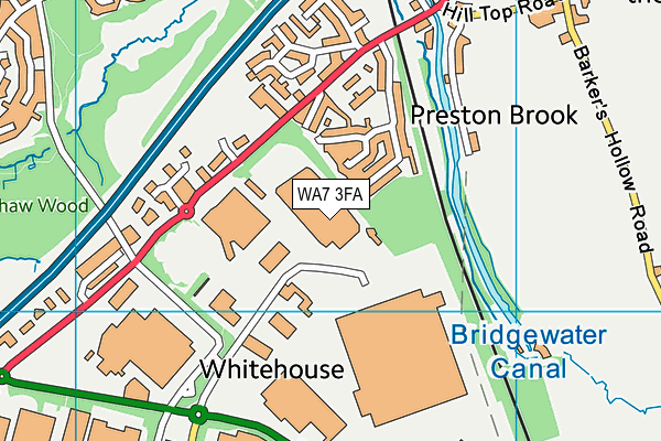 WA7 3FA map - OS VectorMap District (Ordnance Survey) WA7 3FA map - OS VectorMap District (Ordnance Survey)