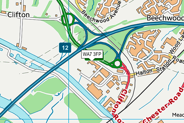 WA7 3FP map - OS VectorMap District (Ordnance Survey) WA7 3FP map - OS VectorMap District (Ordnance Survey)