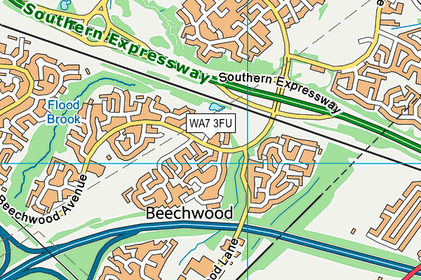 WA7 3FU map - OS VectorMap District (Ordnance Survey) WA7 3FU map - OS VectorMap District (Ordnance Survey)
