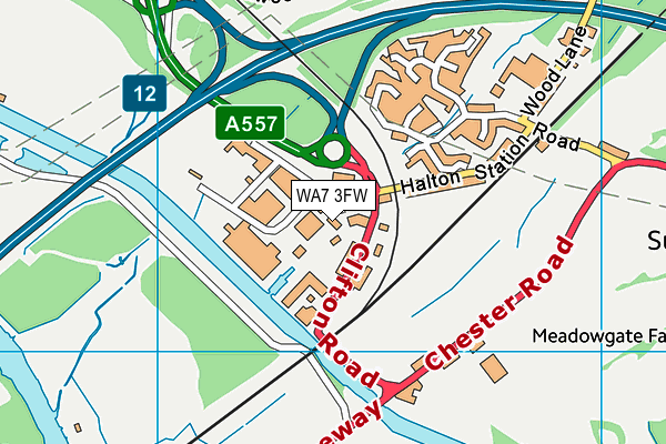 WA7 3FW map - OS VectorMap District (Ordnance Survey) WA7 3FW map - OS VectorMap District (Ordnance Survey)