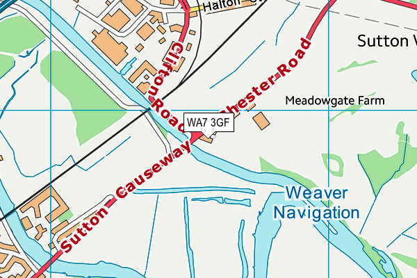 WA7 3GF map - OS VectorMap District (Ordnance Survey) WA7 3GF map - OS VectorMap District (Ordnance Survey)