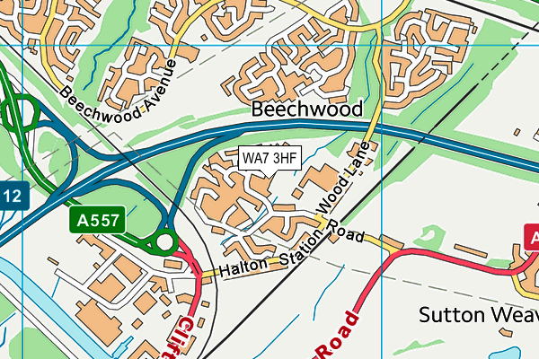 WA7 3HF map - OS VectorMap District (Ordnance Survey) WA7 3HF map - OS VectorMap District (Ordnance Survey)