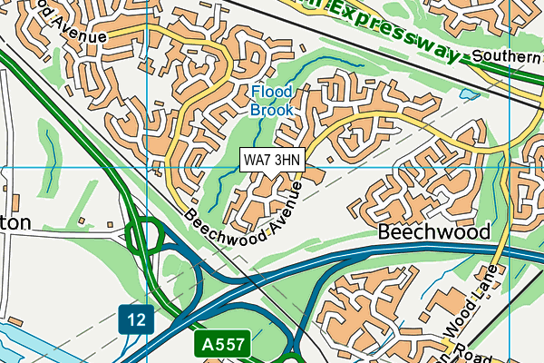 WA7 3HN map - OS VectorMap District (Ordnance Survey) WA7 3HN map - OS VectorMap District (Ordnance Survey)