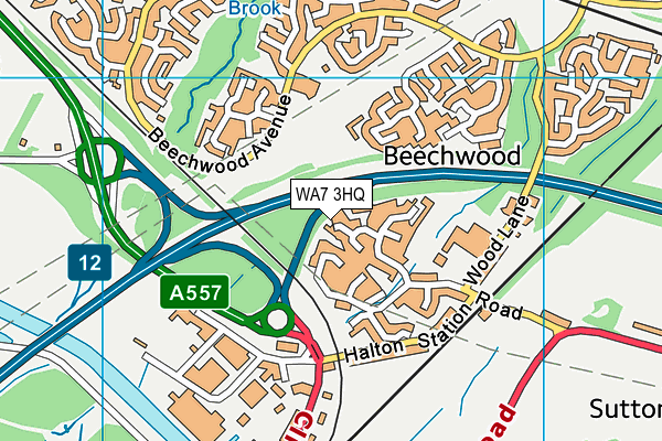 WA7 3HQ map - OS VectorMap District (Ordnance Survey) WA7 3HQ map - OS VectorMap District (Ordnance Survey)