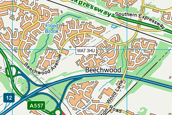WA7 3HU map - OS VectorMap District (Ordnance Survey) WA7 3HU map - OS VectorMap District (Ordnance Survey)