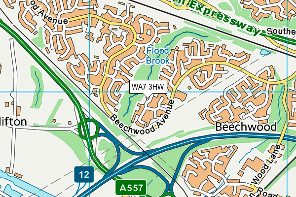 WA7 3HW map - OS VectorMap District (Ordnance Survey) WA7 3HW map - OS VectorMap District (Ordnance Survey)